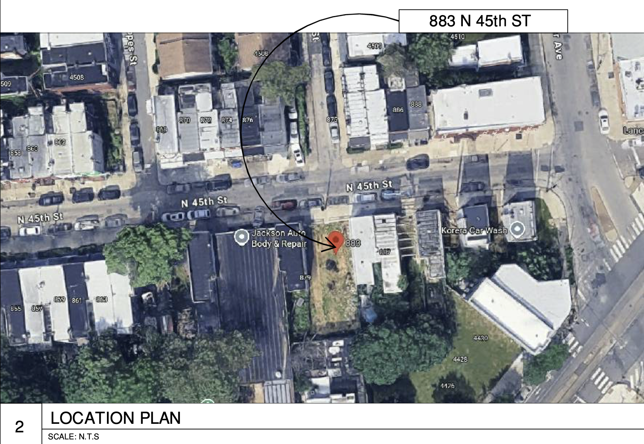 883 North 45th Street Location