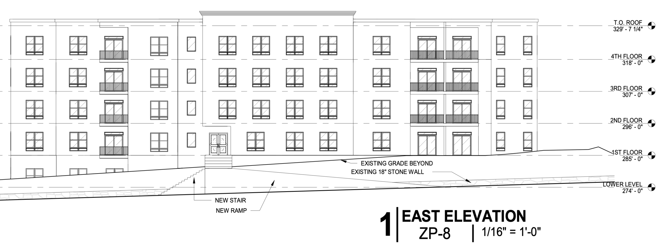 229 West Upsal Street East Elevation