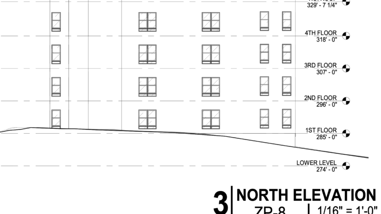 229 West Upsal Street North Elevation