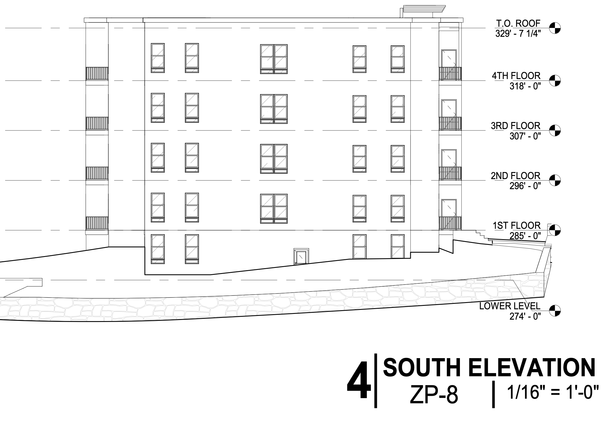 229 West Upsal Street South Elevation