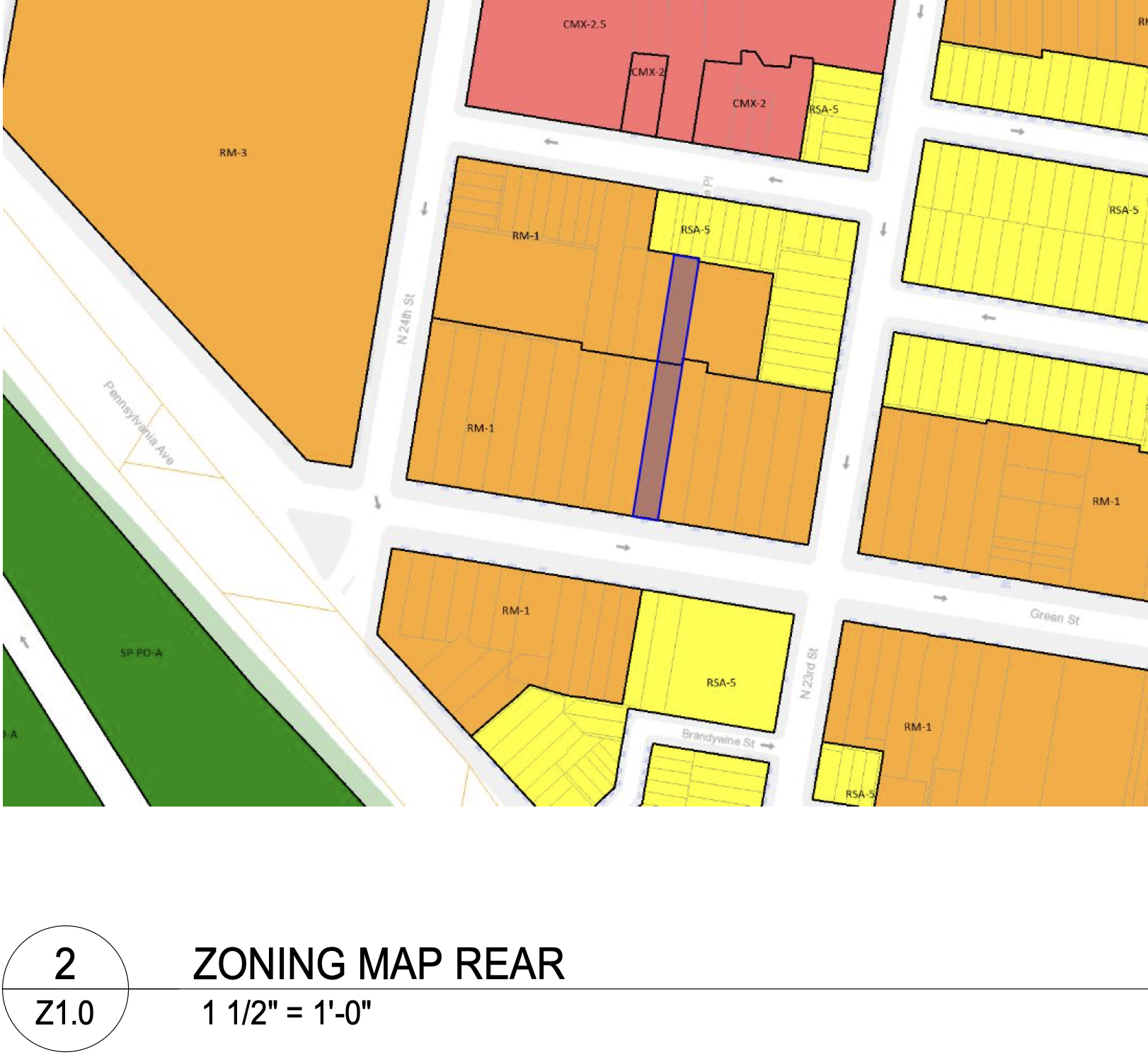 2313 Green Street Map