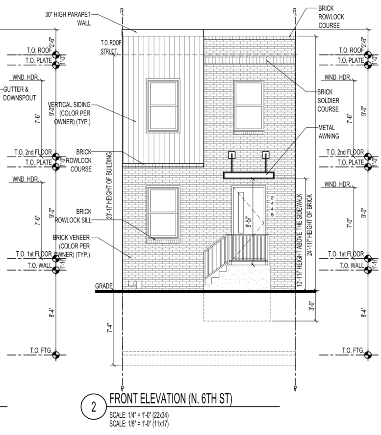 2445 North 6th Street Front Elevation