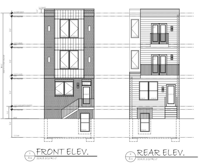 3028 Diamond Street Elevations