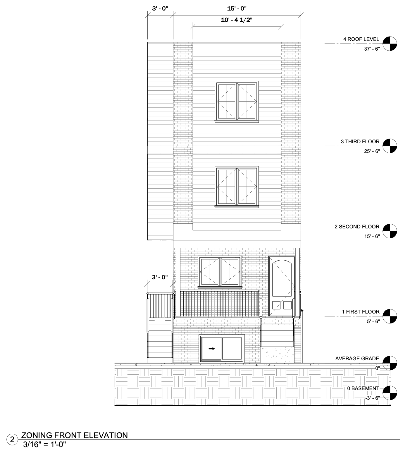 3745 L Street Front Elevation