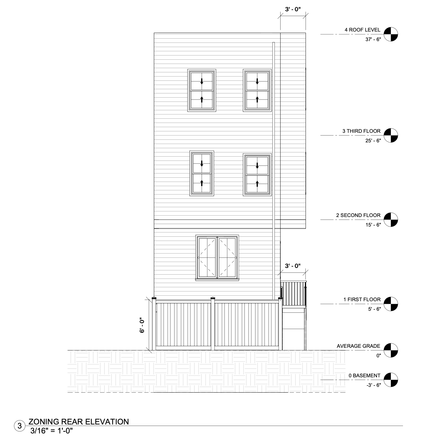 3745 L Street Rear Elevation