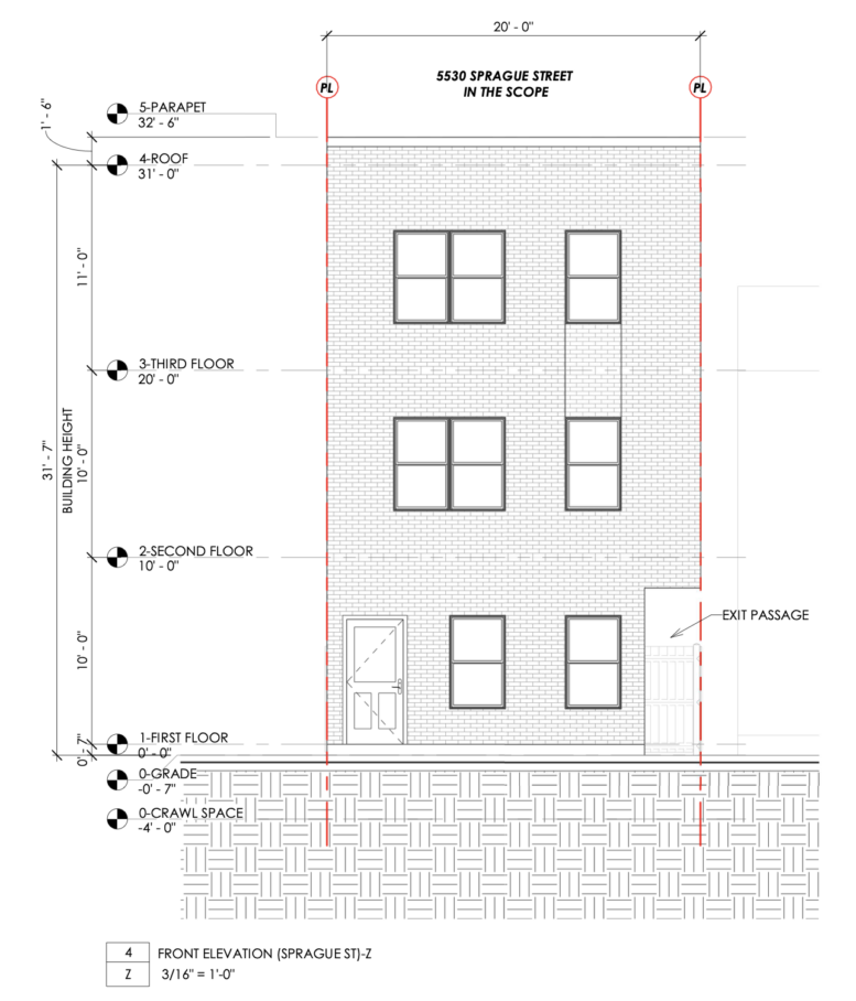 5530 Sprague Street Elevation