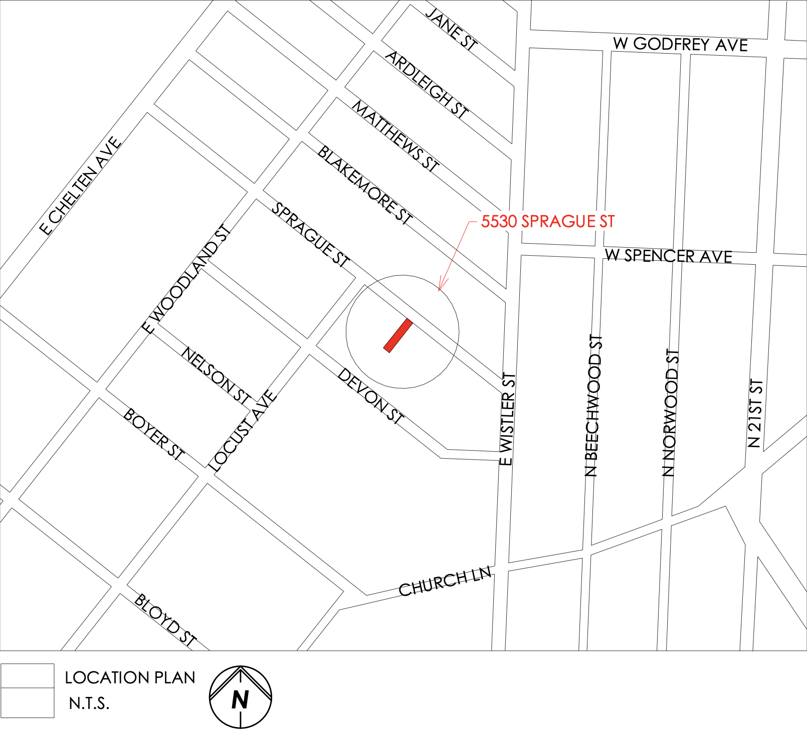 5530 Sprague Street Location