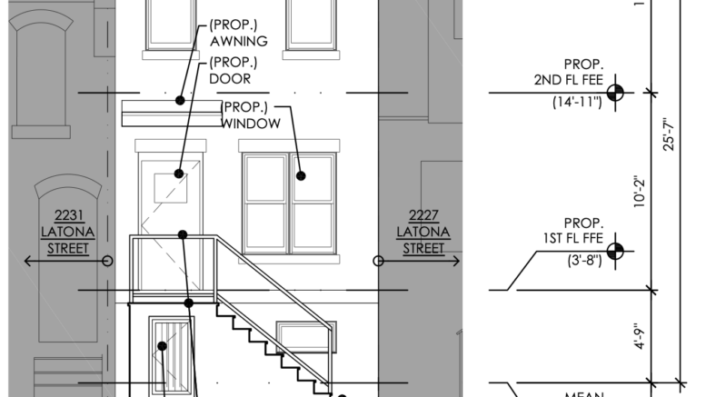 2229 Latona Street Front Elevation