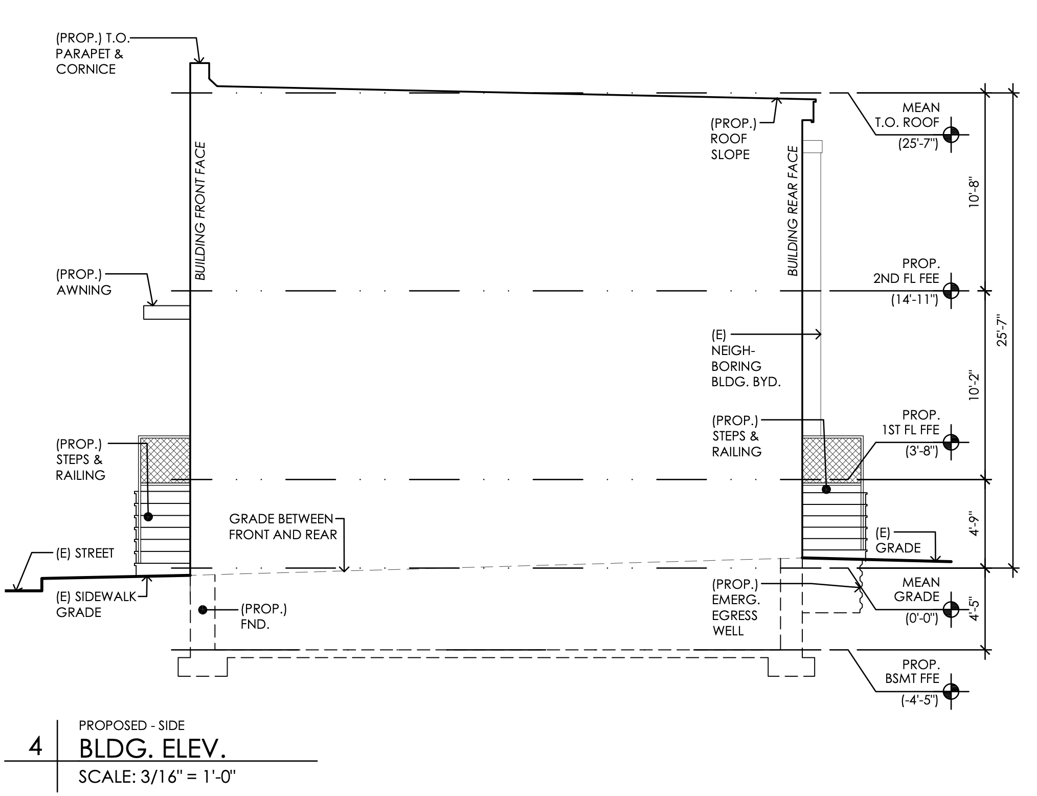 2229 Latona Street Side Elevation