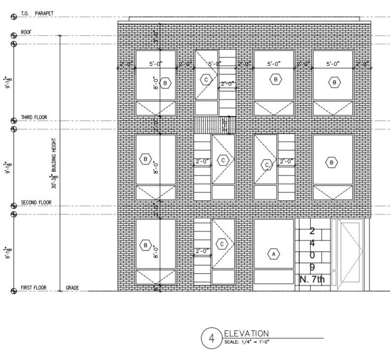 2409 North 7th Street Elevation