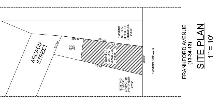 2558 Frankford Avenue Site Plan
