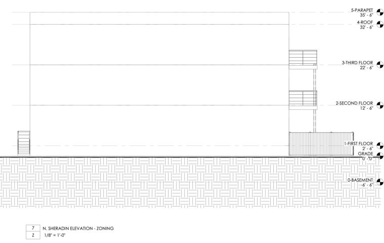 634 West Cumberland Street Elevation 2