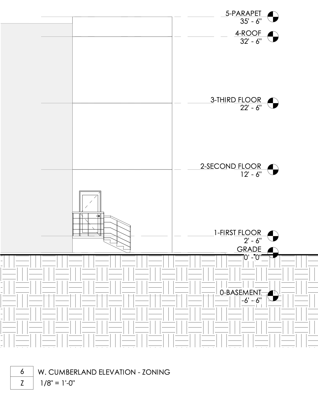 634 West Cumberland Street Elevation