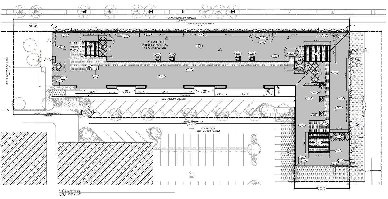 901 North Penn Street Site Plan