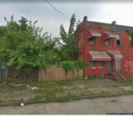 1010 West Colona Street, Philadelphia. Site conditions prior to redevelopment. Credit: Plato Studio via a zoning permit submitted to the City of Philadelphia.