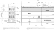 1215 Race Street North Elevation and Section