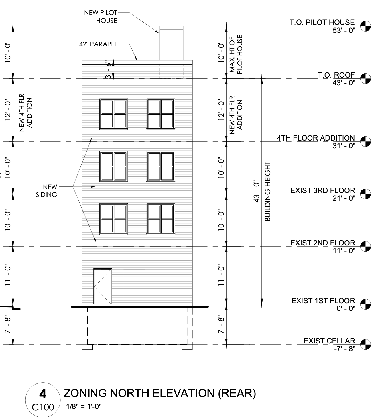 1215 Race Street North Elevation