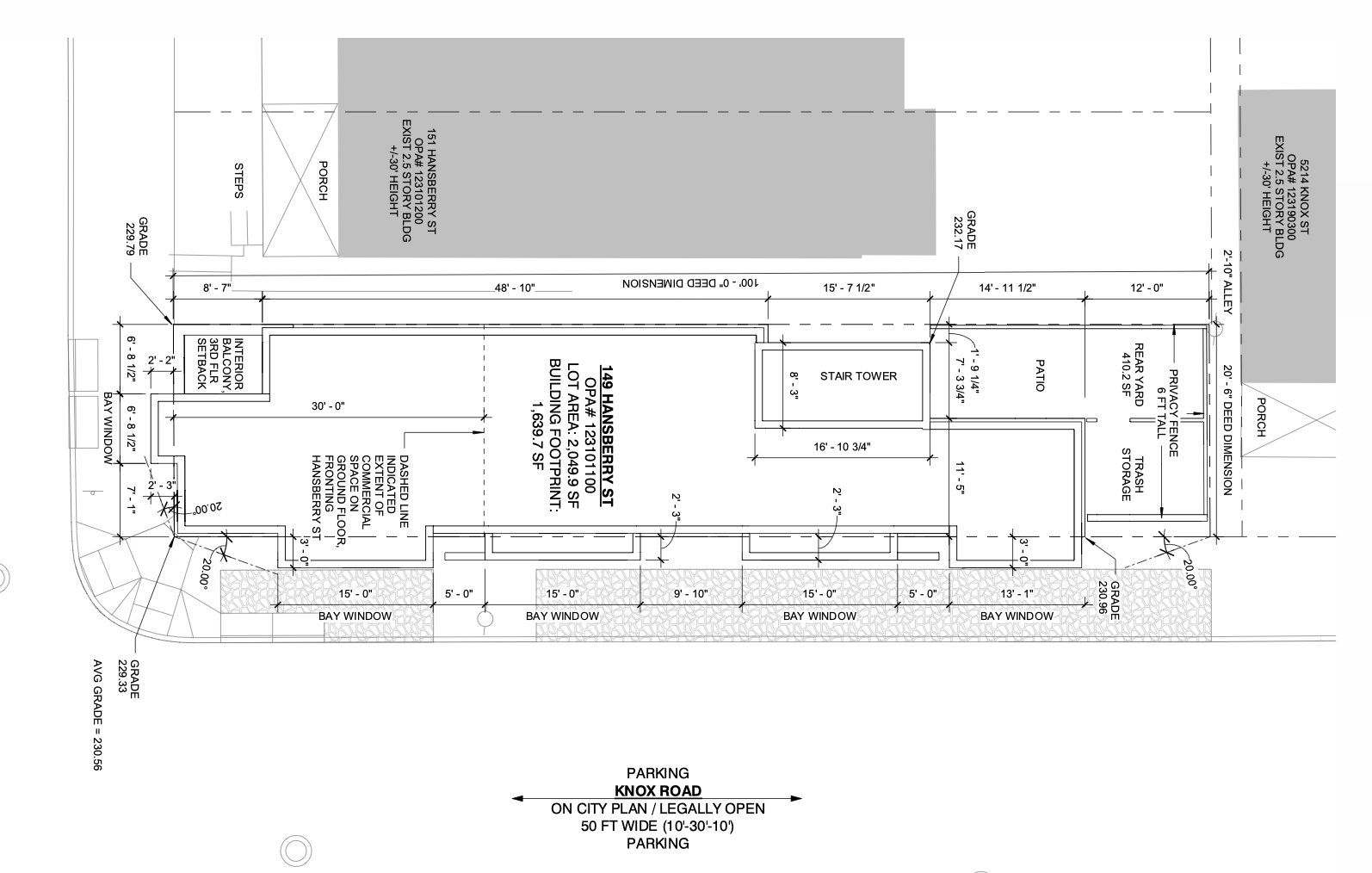 149 Hansberry Street Plan