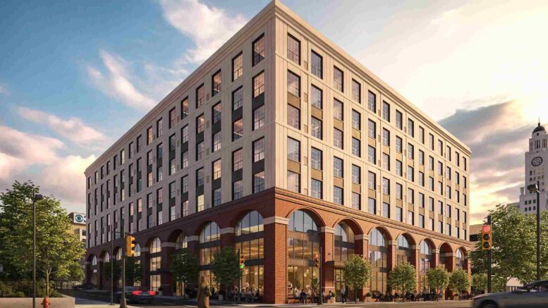 1527 Callowhill Street. Building rendering. Credit: Designblendz Architecture via the Civic Design Review by the Philadelphia City Planning Commission and the Department of Planning and Development.