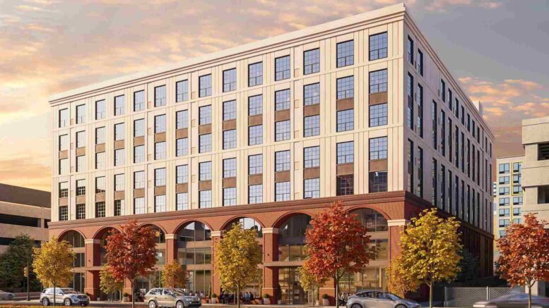 1527 Callowhill Street. Building rendering. Credit: Designblendz Architecture via the Civic Design Review by the Philadelphia City Planning Commission and the Department of Planning and Development.