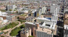 1527 Callowhill Street. Building rendering within its broader urban context. Credit: Designblendz Architecture via the Civic Design Review by the Philadelphia City Planning Commission and the Department of Planning and Development.