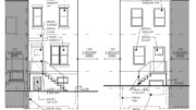 1527 South Lecount Street, Philadelphia. Proposed front and rear building elevations. Credit: IS-DG Architecture via a zoning permit submitted to the City of Philadelphia.