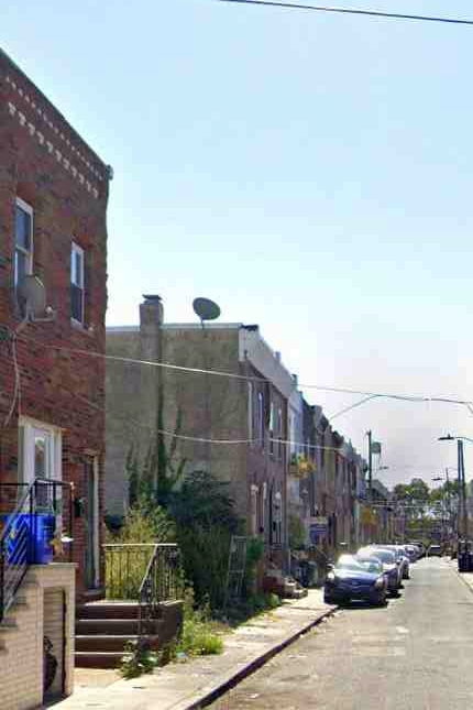 1527 South Lecount Street, Philadelphia. Site conditions prior to redevelopment. Credit: IS-DG Architecture via a zoning permit submitted to the City of Philadelphia.