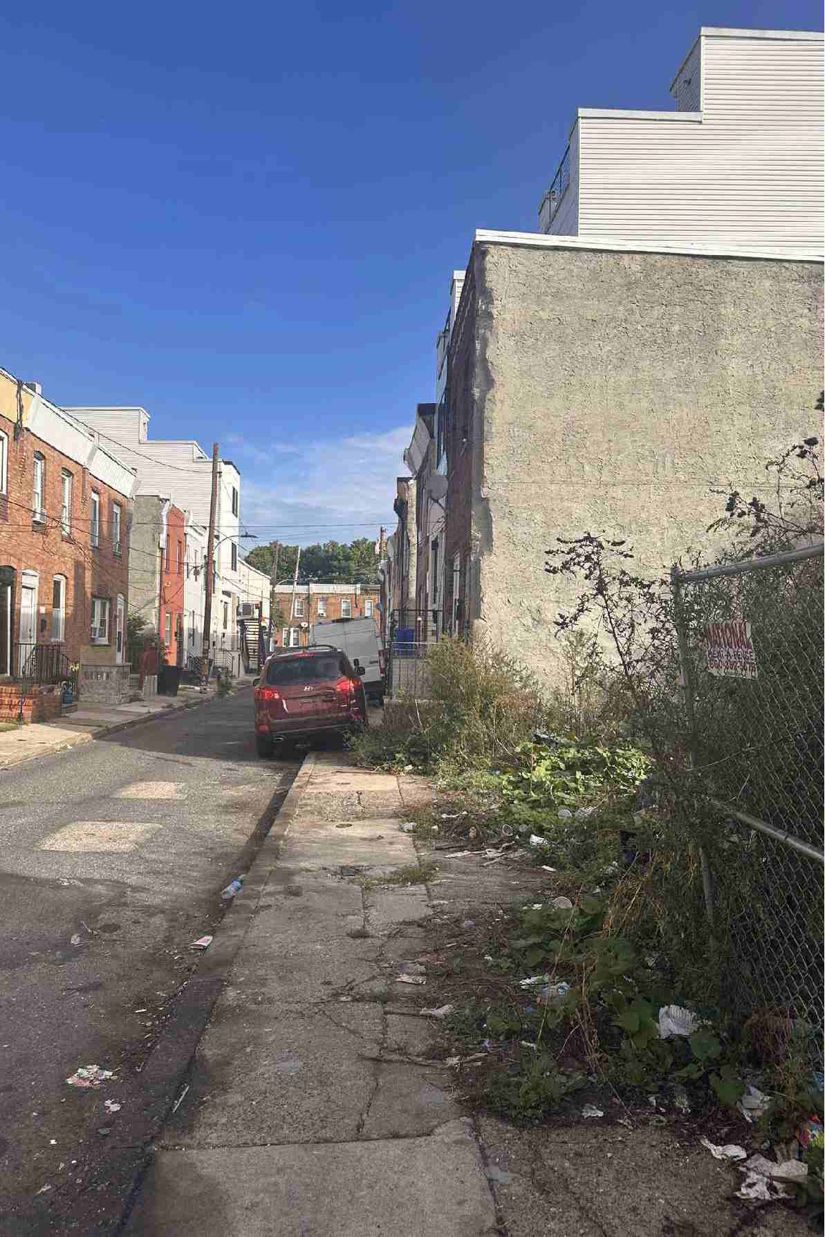 1527 South Lecount Street, Philadelphia. Site conditions prior to redevelopment. Credit: IS-DG Architecture via a zoning permit submitted to the City of Philadelphia.