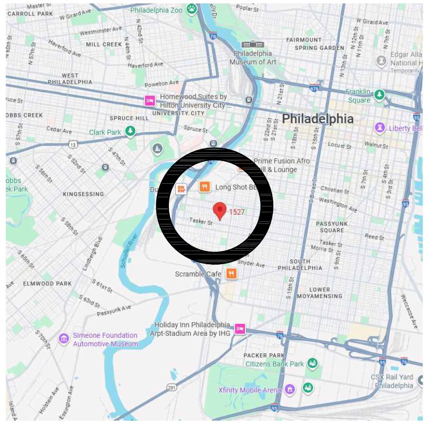 1527 South Lecount Street, Philadelphia. Project map. Credit: IS-DG Architecture via a zoning permit submitted to the City of Philadelphia.
