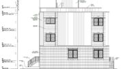 1601 South Taylor Street, Philadelphia. Proposed side building elevation. Credit: Philly Plans via a zoning permit submitted to the City of Philadelphia.