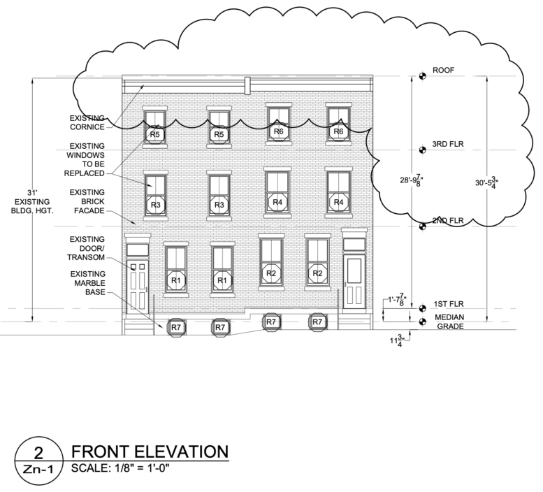 2027 Brandywine Street Front Elevation
