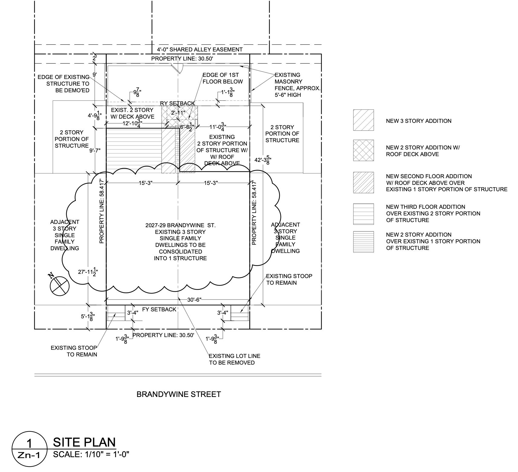 2027 Brandywine Street Site Plan