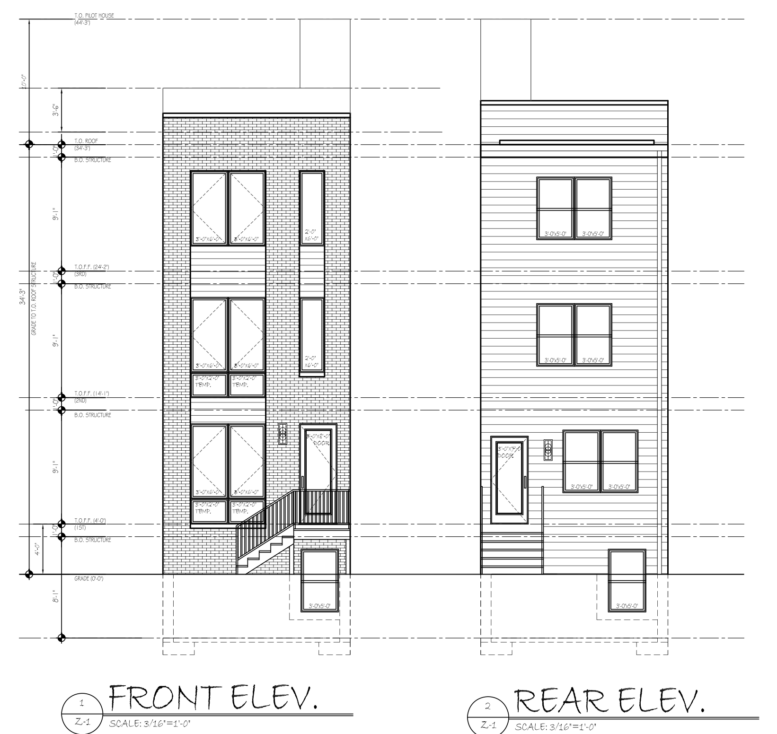 2533 North 12th Street Elevations
