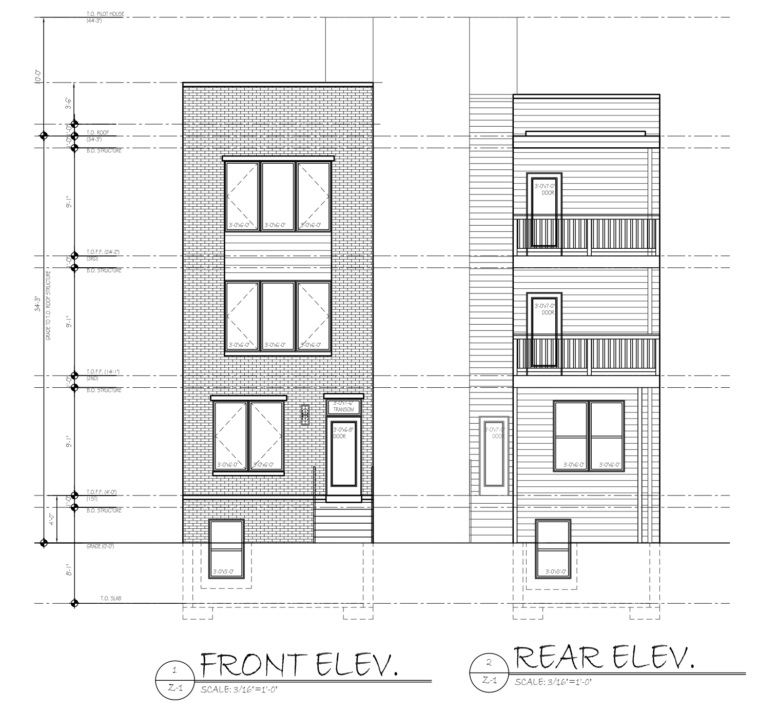 2731 North 13th Street Elevations