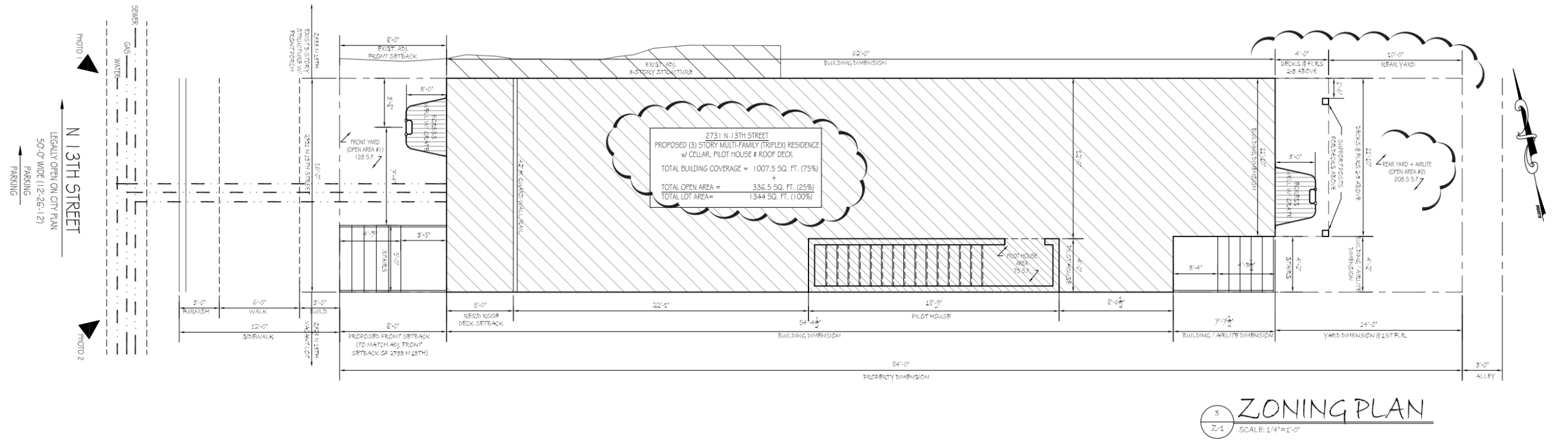 2731 North 13th Street Plan