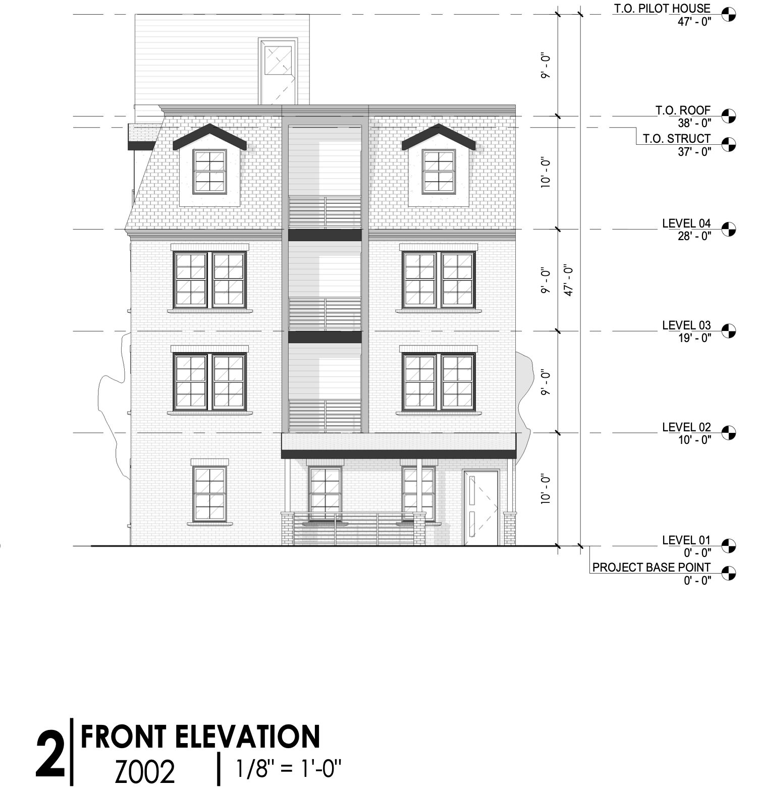 716 North 43rd Street Front Elevation