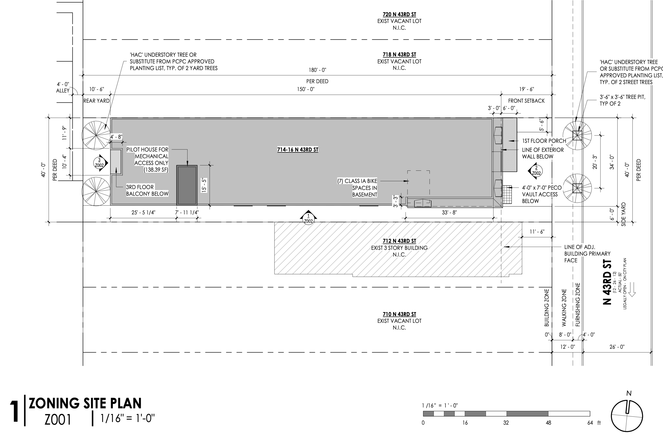 716 North 43rd Street Site Plan