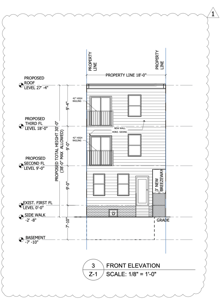 1355 East Hewson Street Elevation
