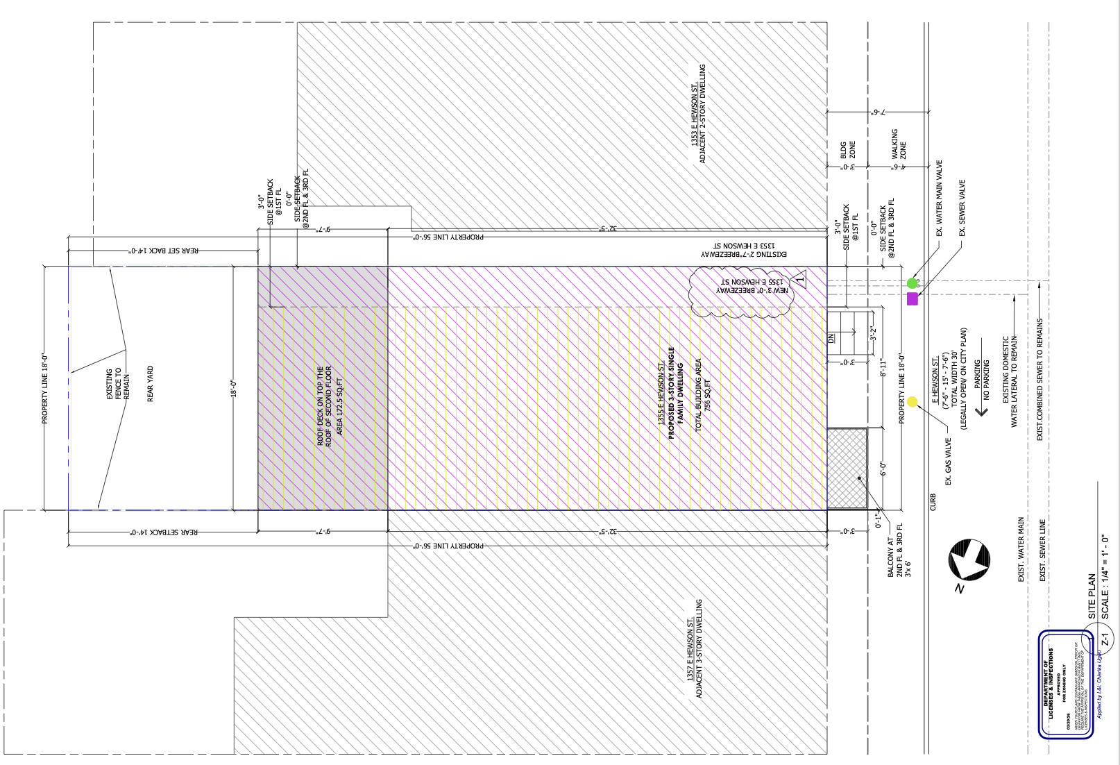 1355 East Hewson Street Plan