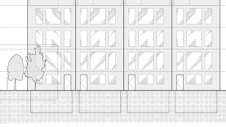 2115-19 Spring Garden Street North West Elevation
