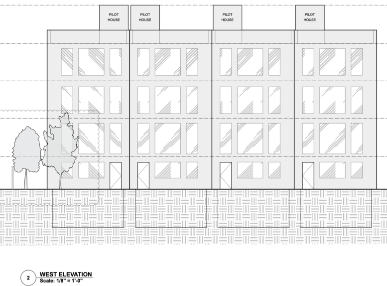 2115-19 Spring Garden Street North West Elevation