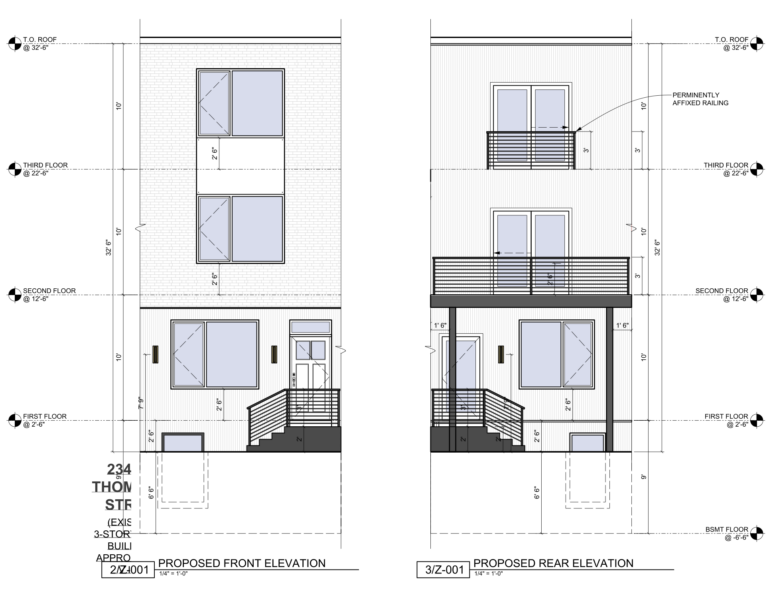 2347 West Thompson Street Elevations