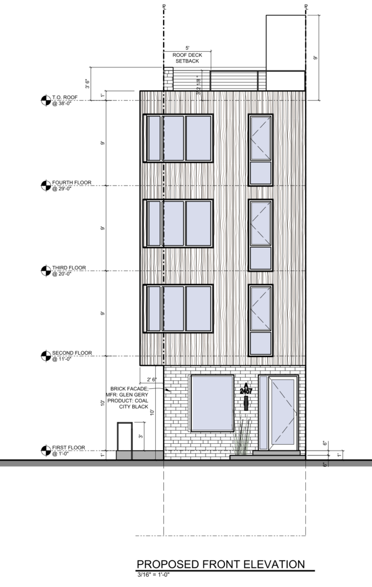 2457 North 2nd Street Front Elevation