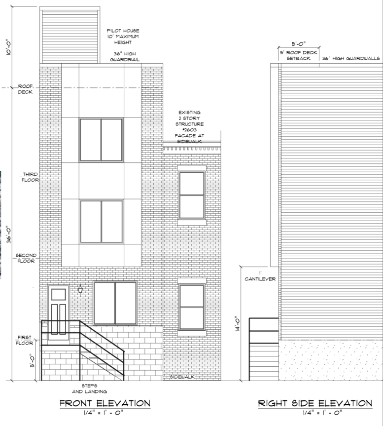 2605 Reed Street Elevations
