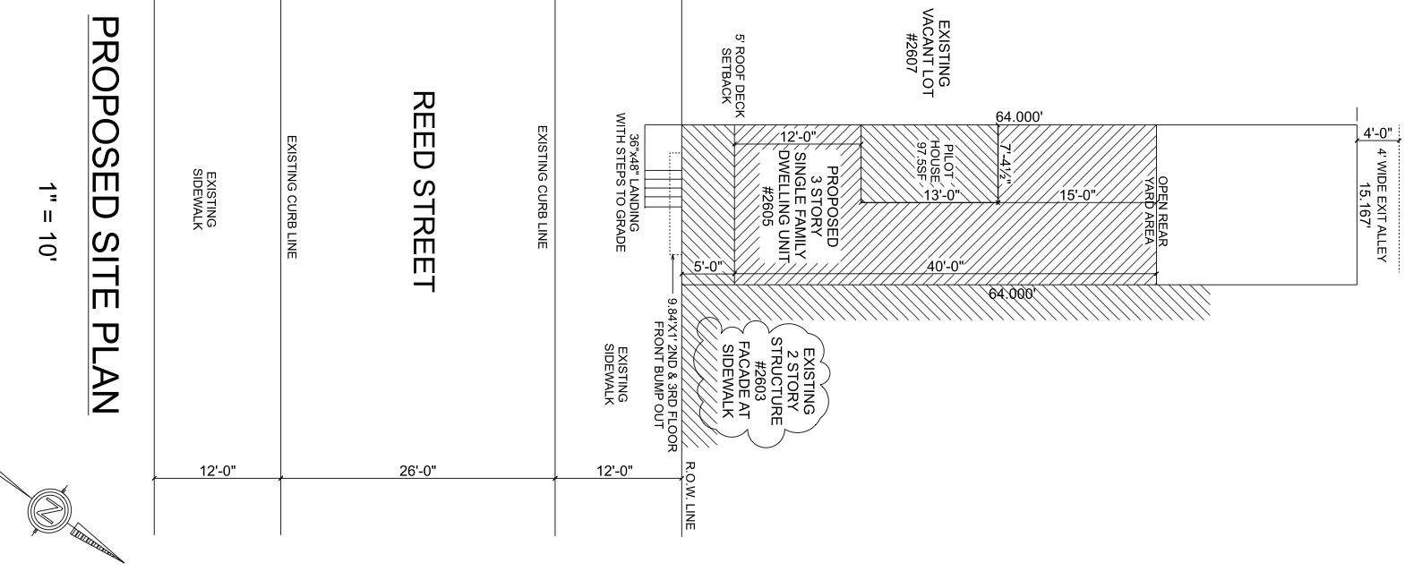 2605 Reed Street Plan