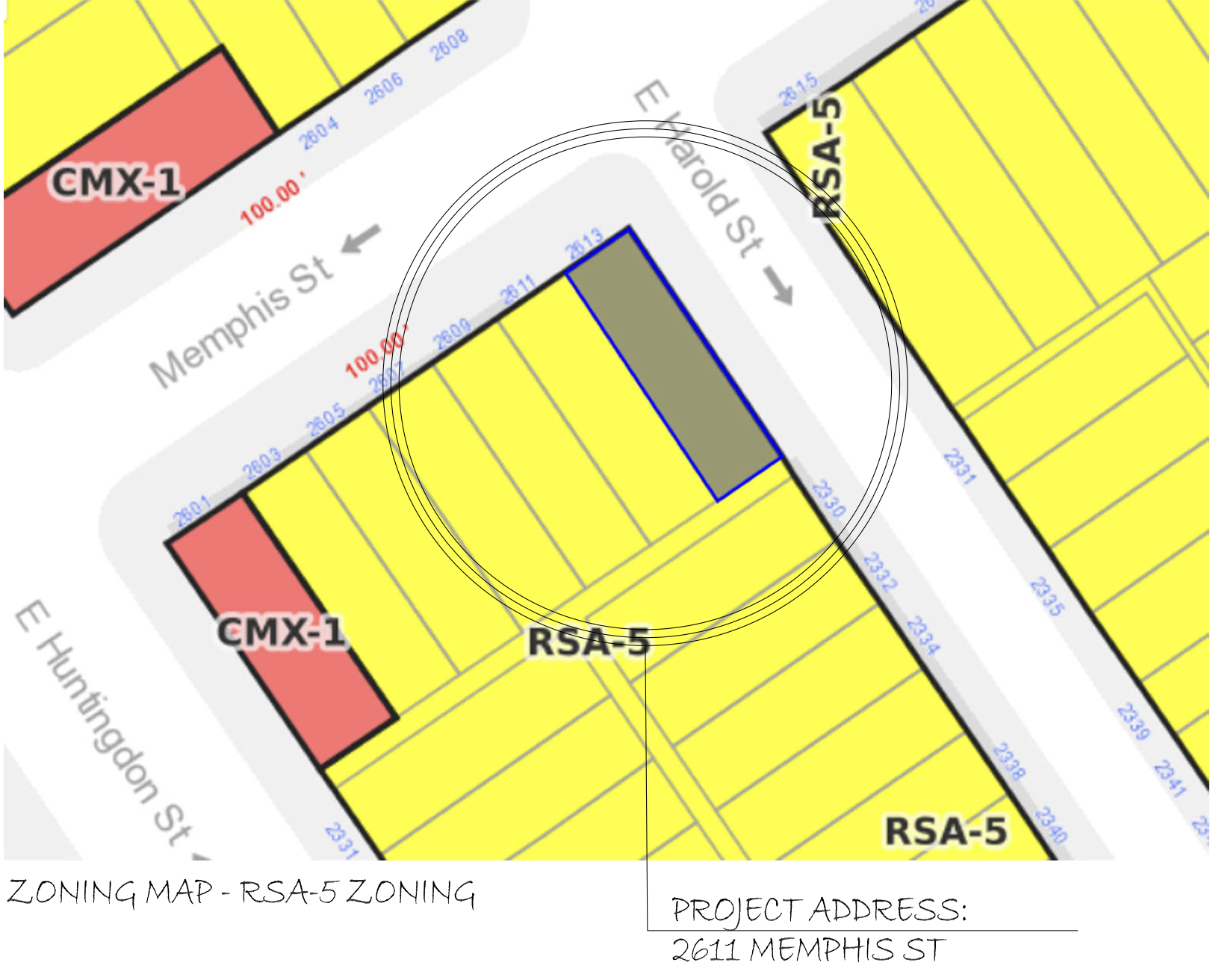 2611 Memphis Street Location