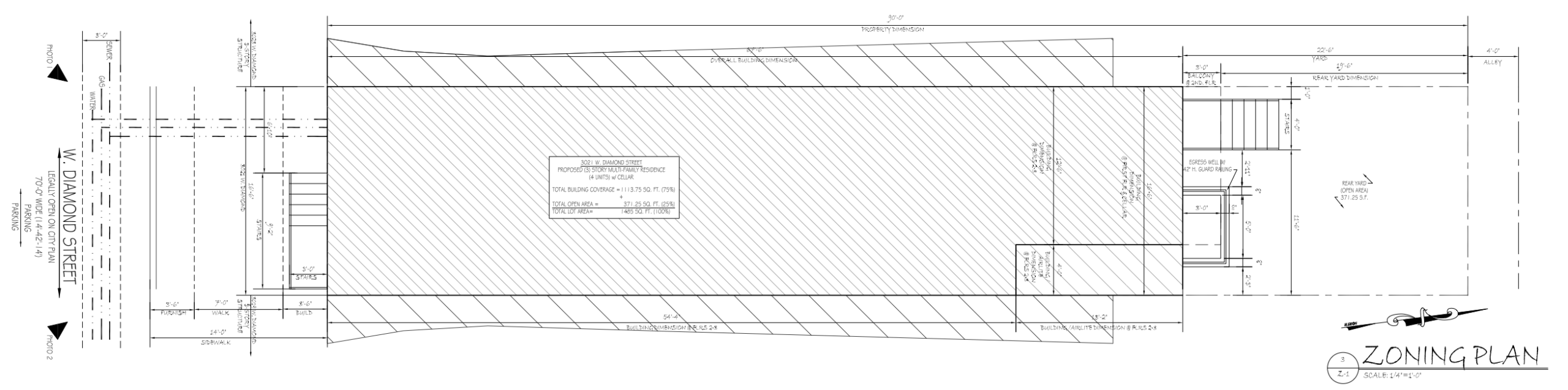 3021 Diamond Street Plan