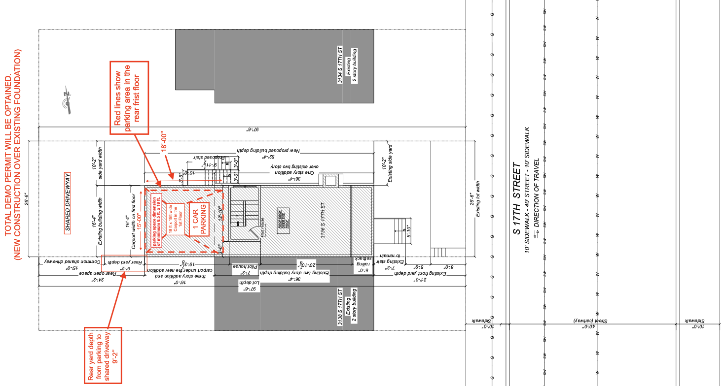 3136 South 17th Street Plan