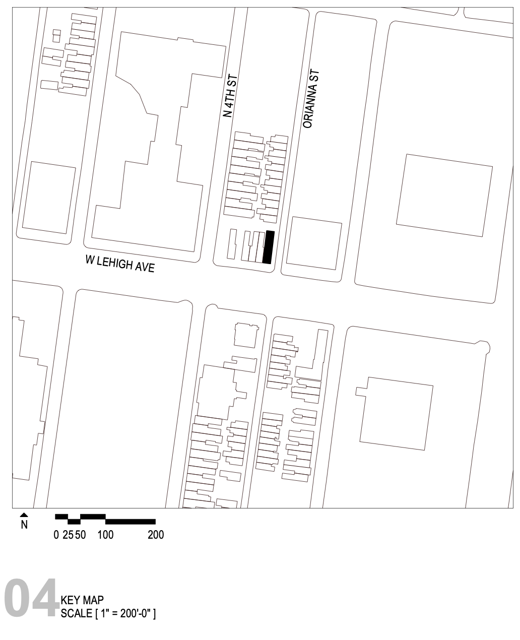 315 West Lehigh Avenue Key Map