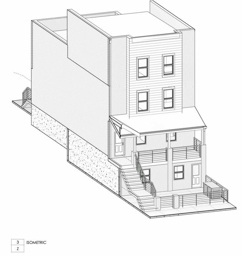 3338 North 16th Street Isometric View